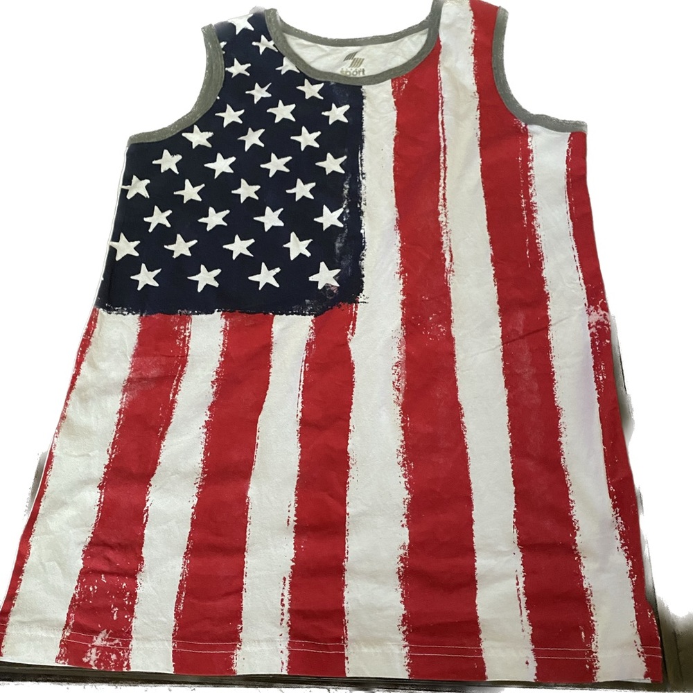 Place Sport Flag T Shirt XXL 4th of July Stars n Stripes